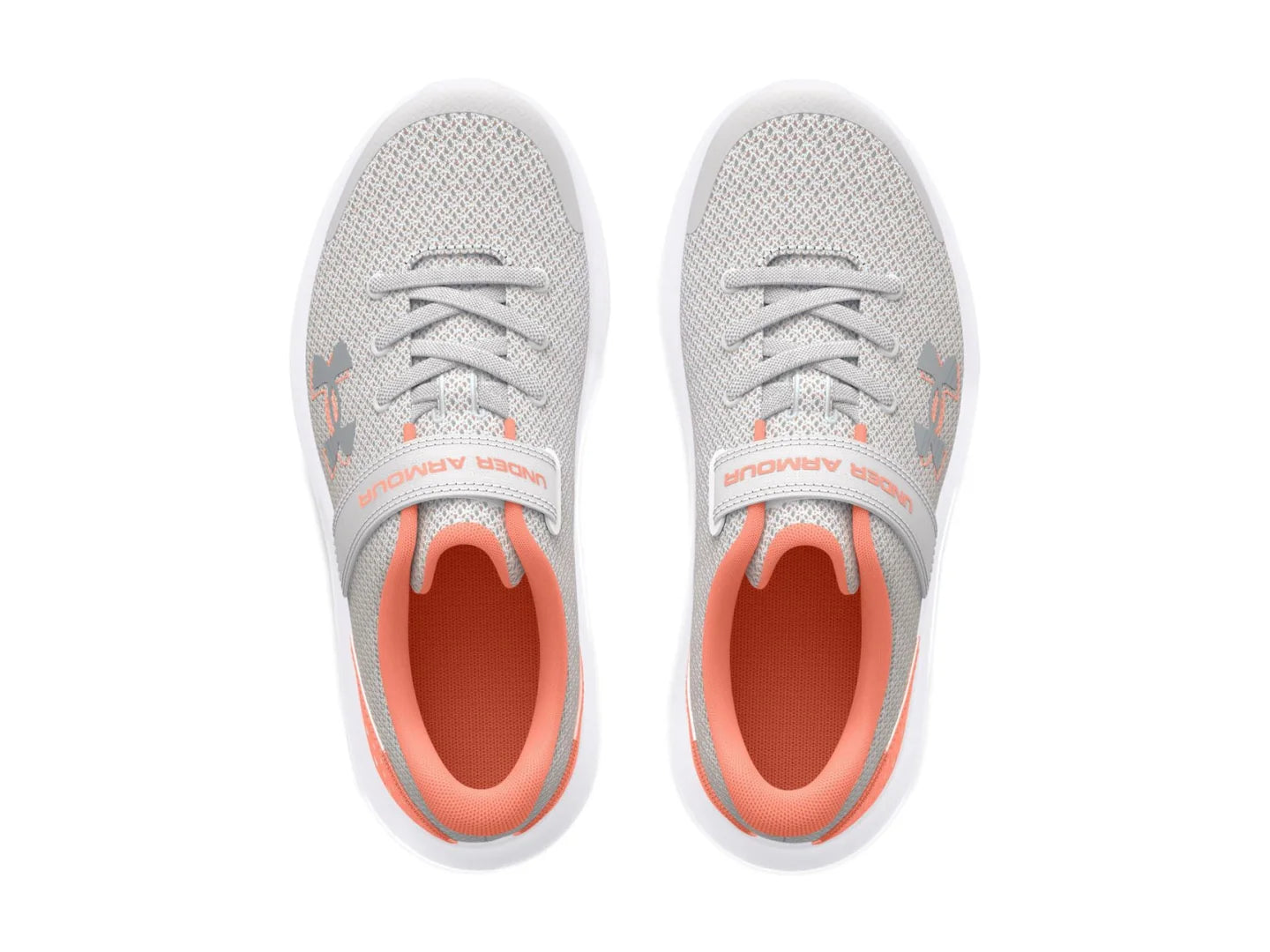 Tenis Under Armour GPS Surge 4 Gris y Rosa para Niña