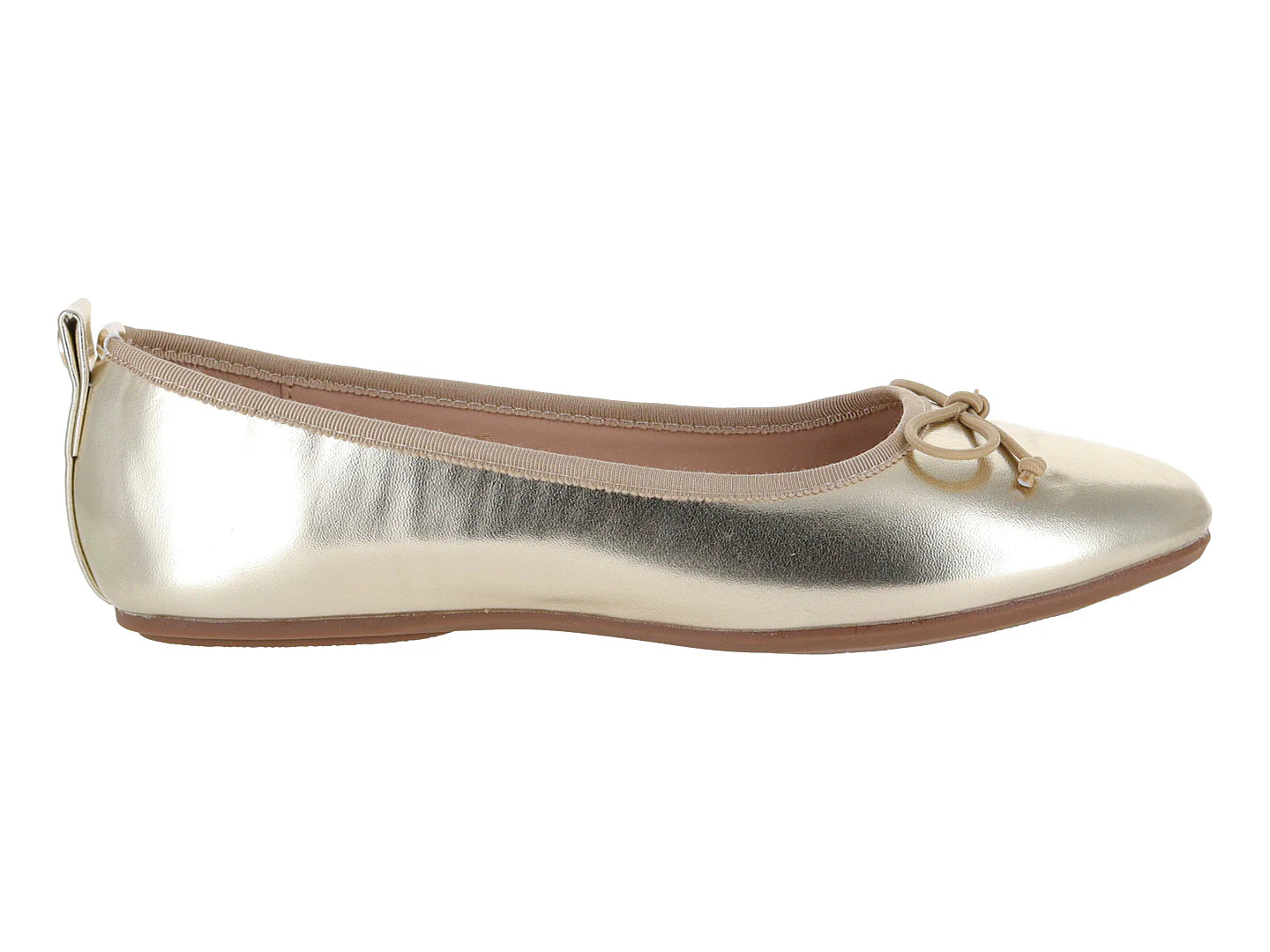Zapatos Planos Ballerina ROZE Color Dorado para Mujer