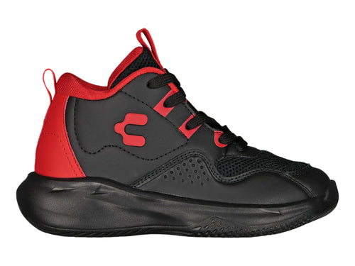 Tenis de Baloncesto Charly Negro y Rojo para Niño