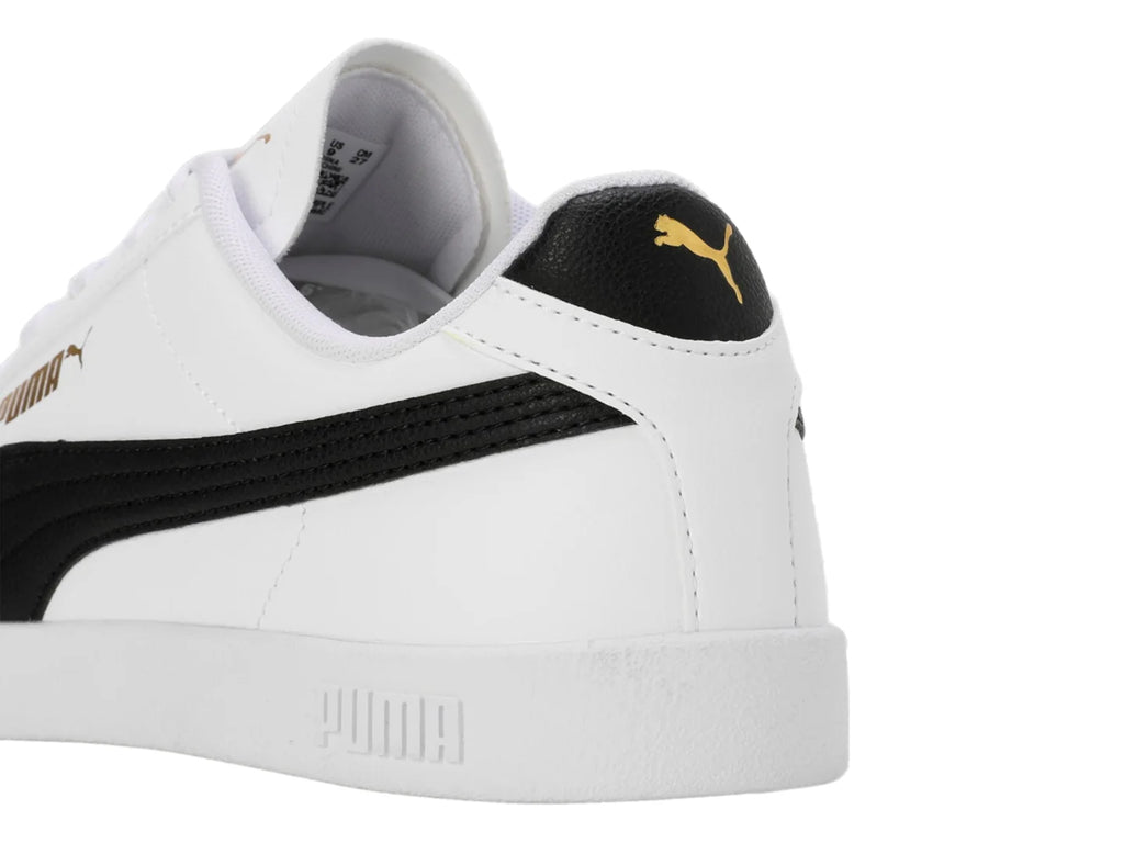 Tenis PUMA Club II SL Blanco con Negro y Dorado para Hombre