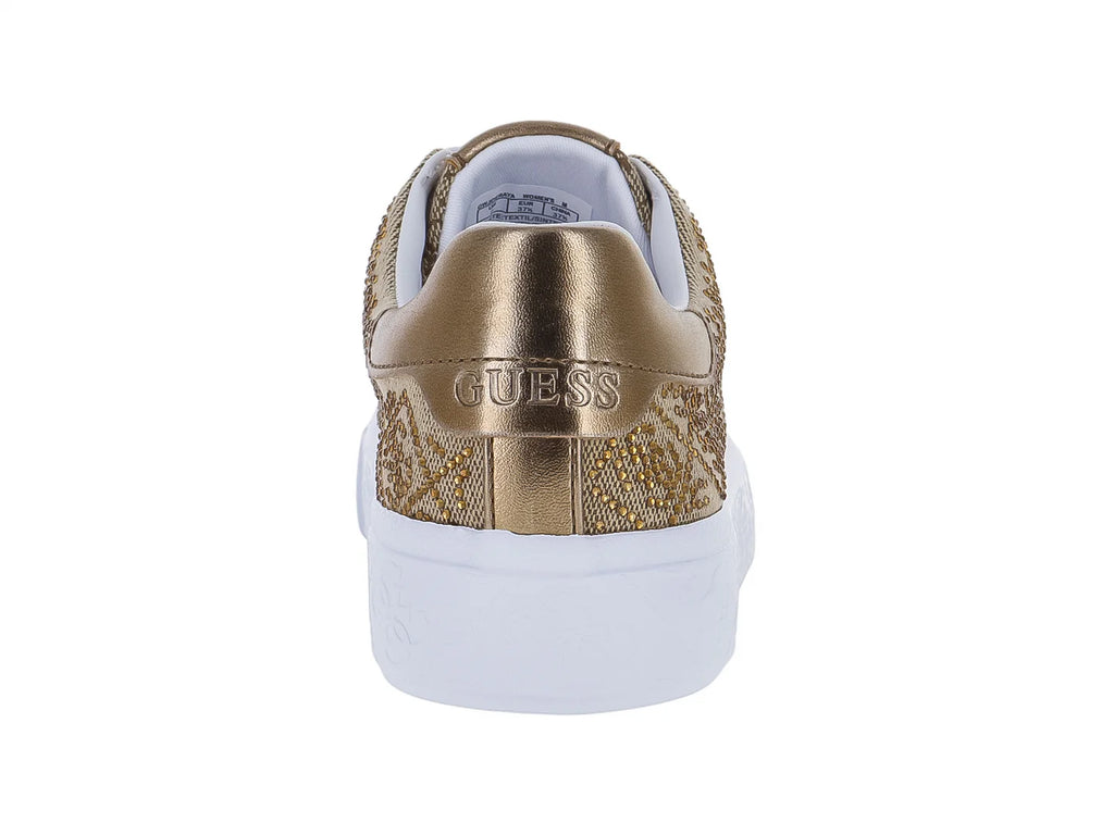 Tenis GUESS Joe Beige y Bronce para Mujer