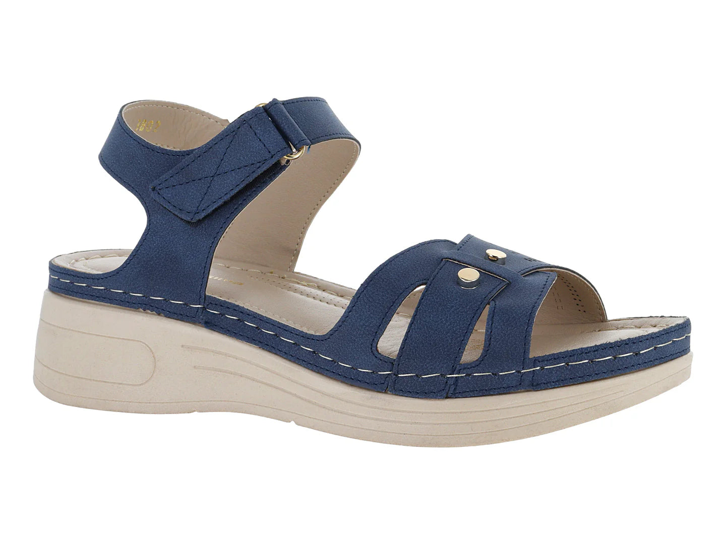 Sandalias Confort Monissima Azul Marino para Mujer
