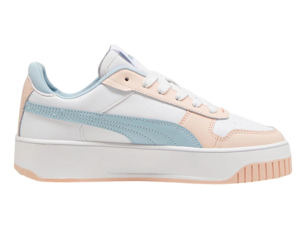 Tenis PUMA Carina Street Blanco y Rosa para Mujer