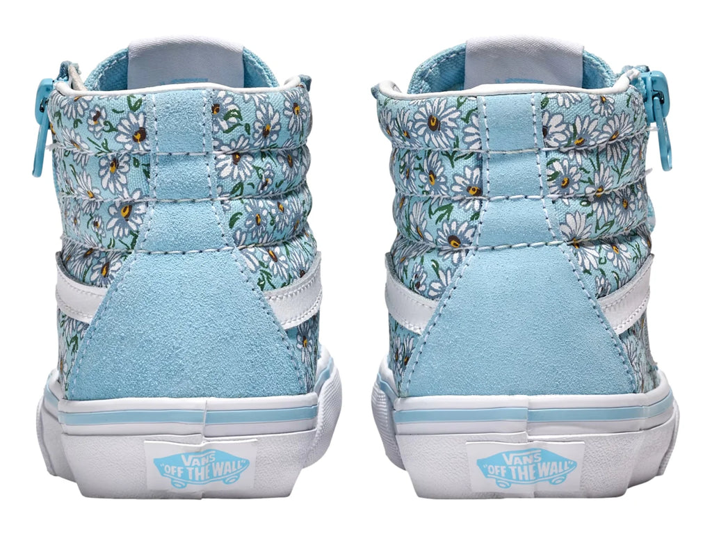 Tenis Vans Sk8 Hi Reissue Azul y Blanco para Niña