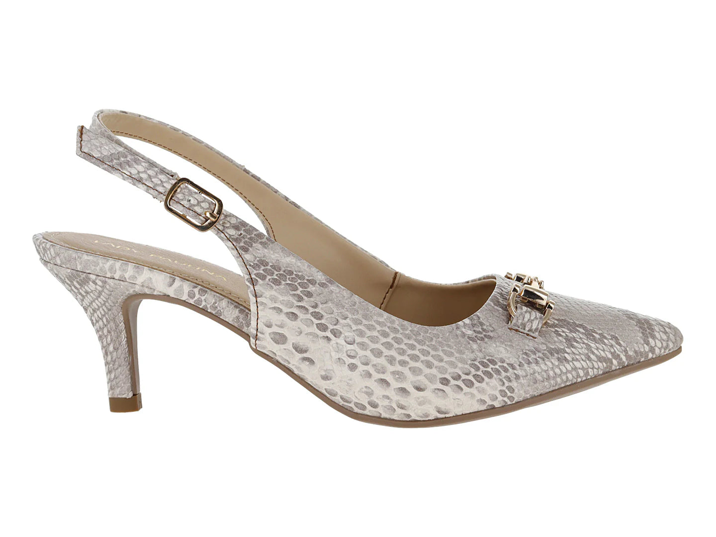 Zapatillas Tacones Lady Paulina Color Capuchino para Mujer