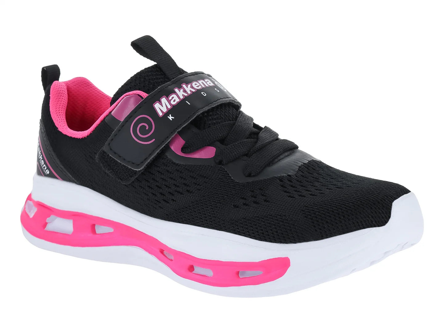 Tenis Makena Negro y Fucsia para Niña