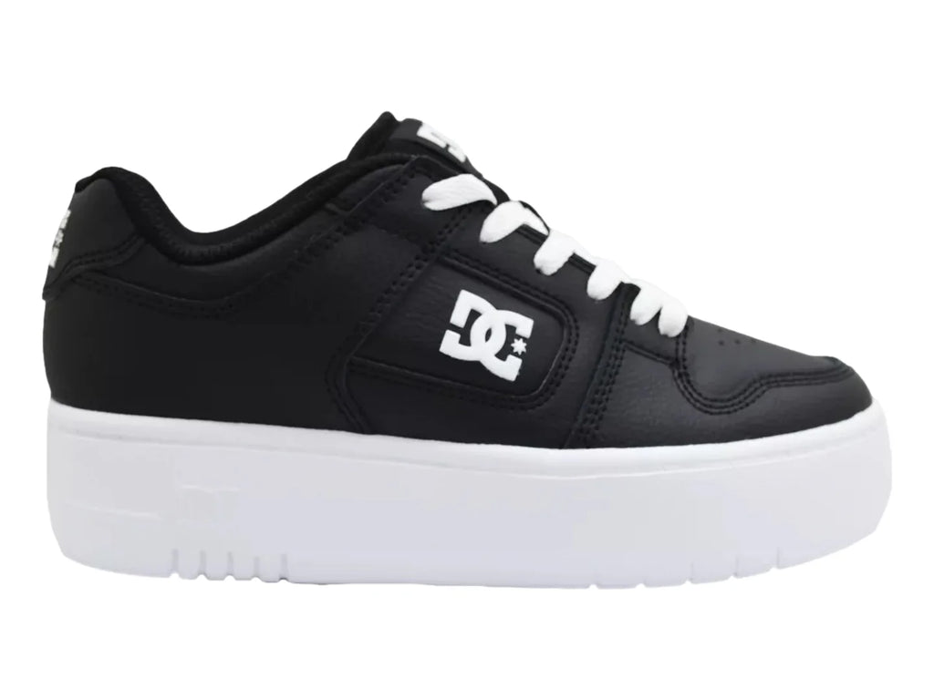 Tenis DC Shoes Manteca4 Platform Negro y Blanco para Mujer