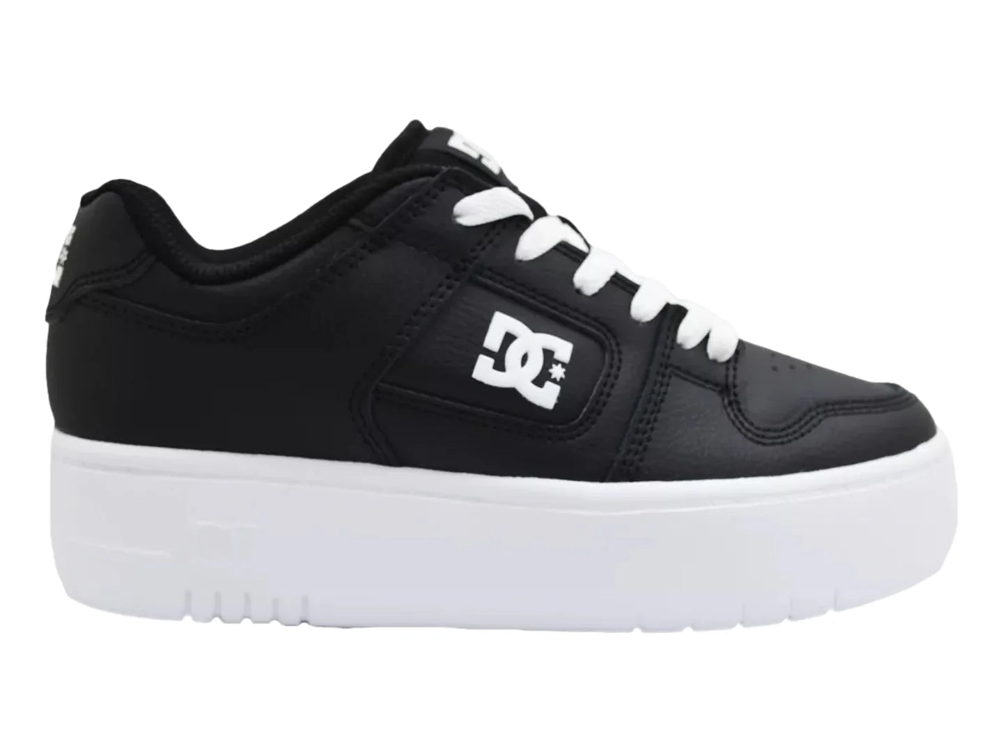 Tenis DC Shoes Manteca4 Platform Negro y Blanco para Mujer