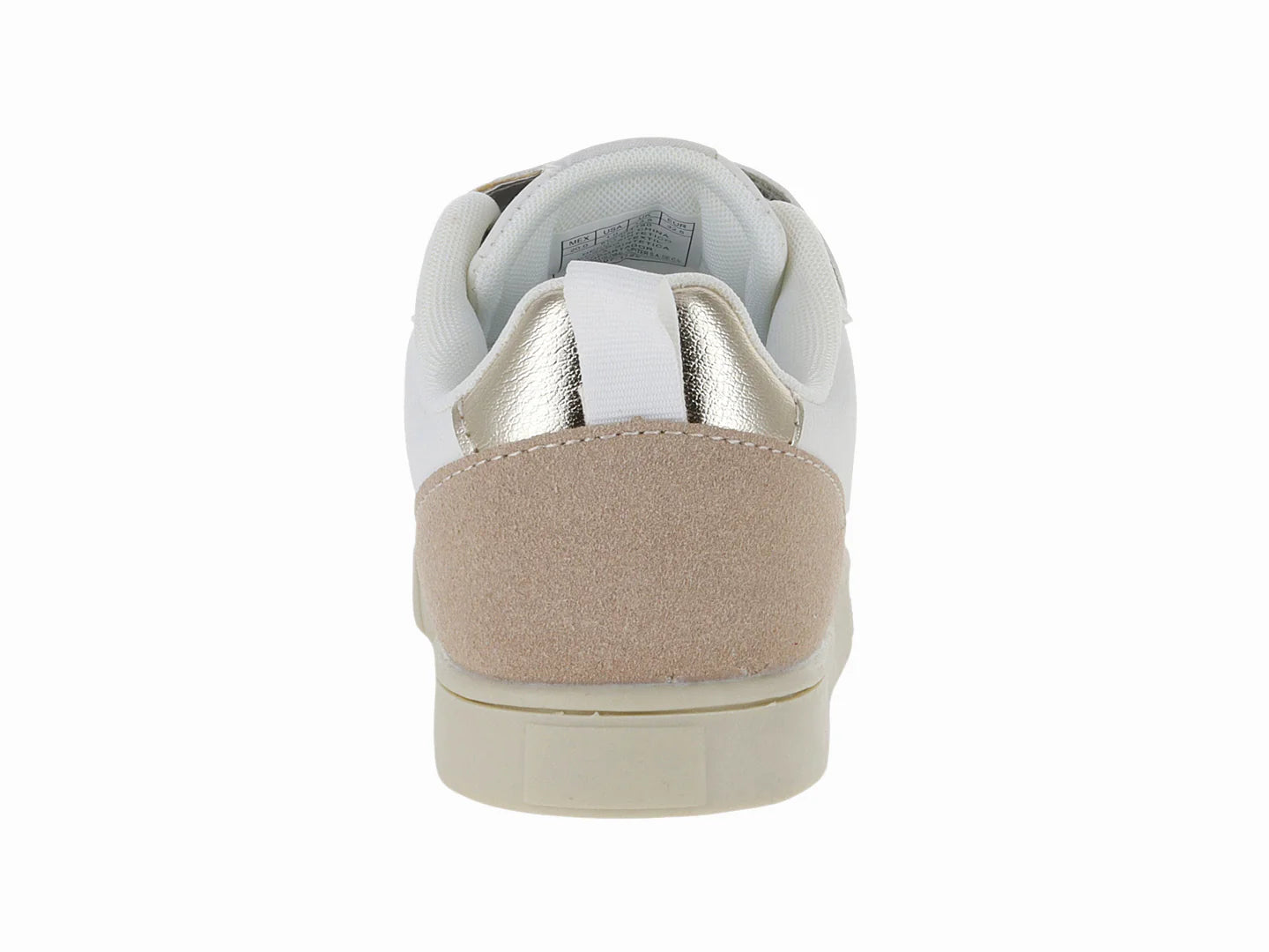 Tenis Victoria Blanco con Oro Rosa para Niña