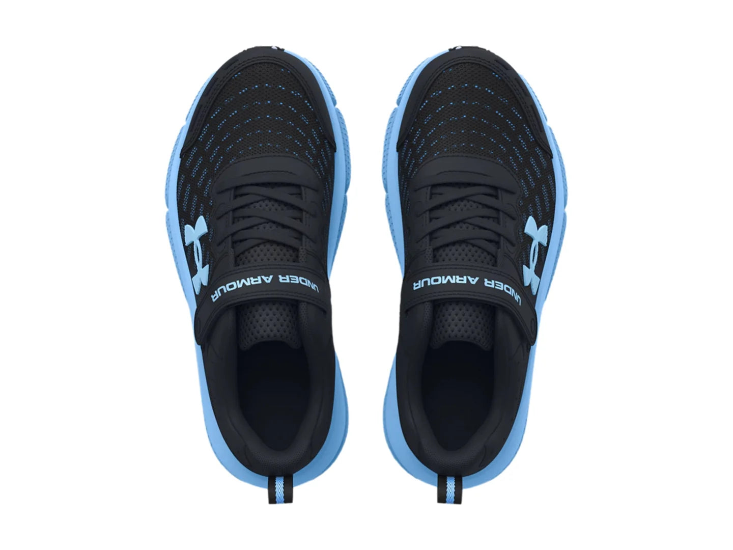 Tenis Under Armour BPS Assert 10 Negro y Azul para Niño