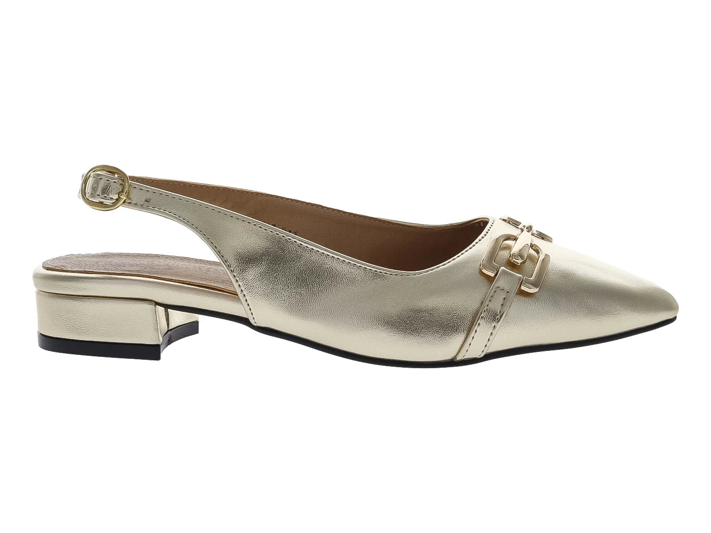 Tacones Luna Rosa Oro Inglés para Mujer