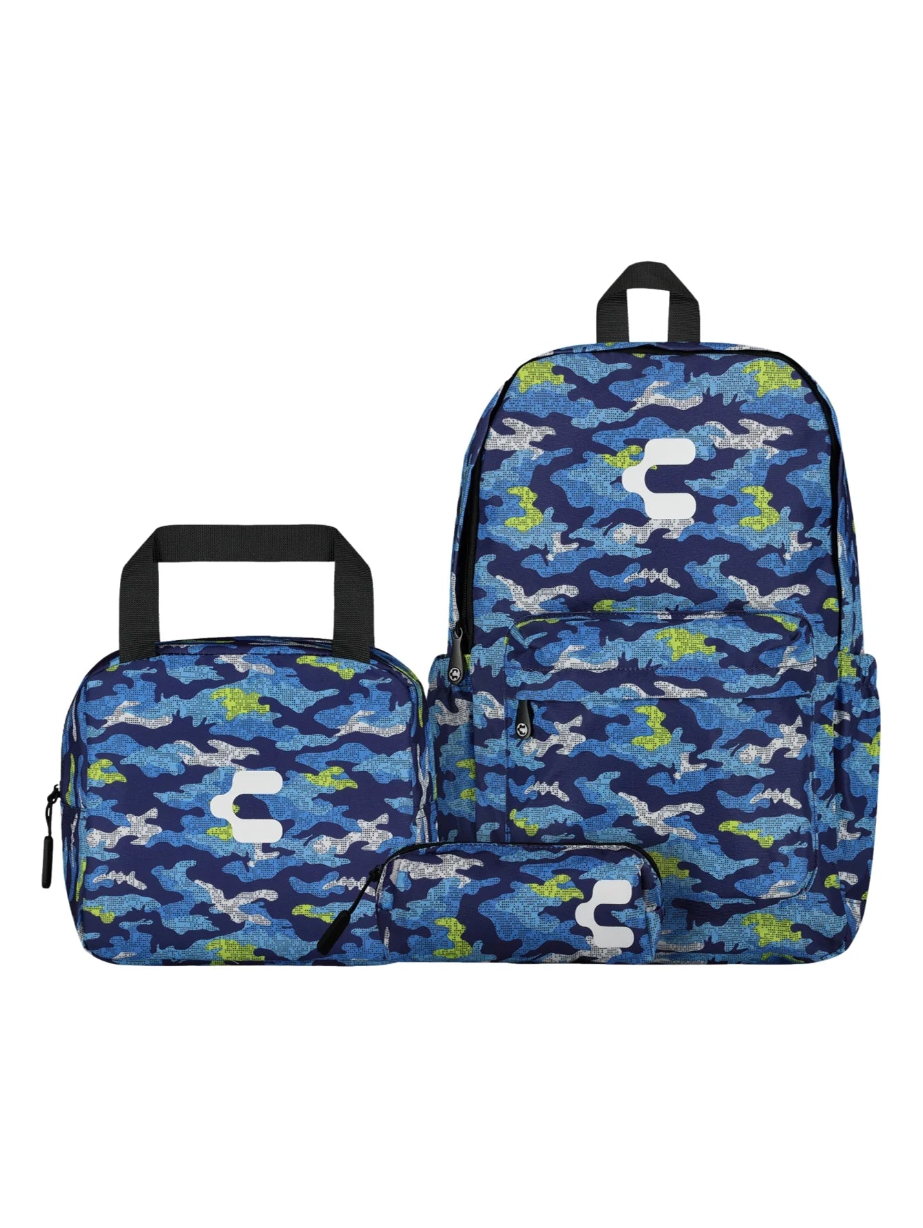 Set Mochila Lonchera y Lapicera Charly Azul Unisex