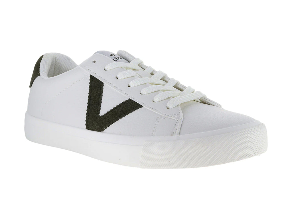 Tenis Victoria Blanco con Oliva para Hombre