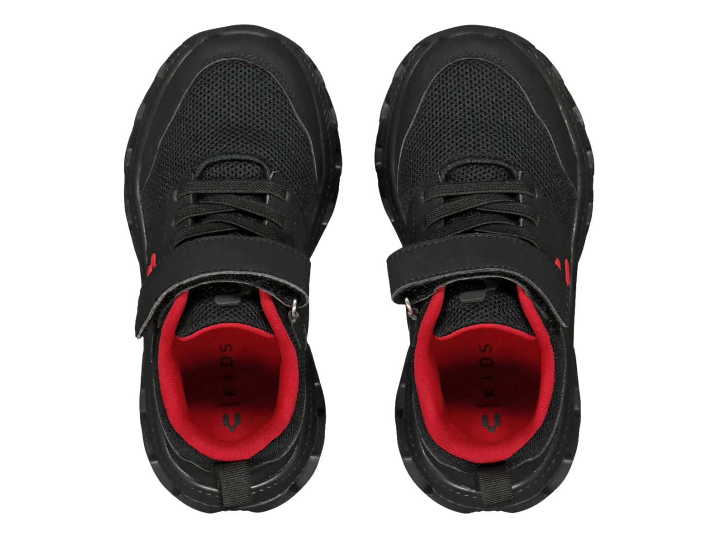 Tenis Charly Relax Negro con Rojo para Niño
