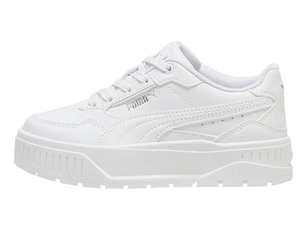 Tenis PUMA Karmen II Idol Blancos y Plata para Niña
