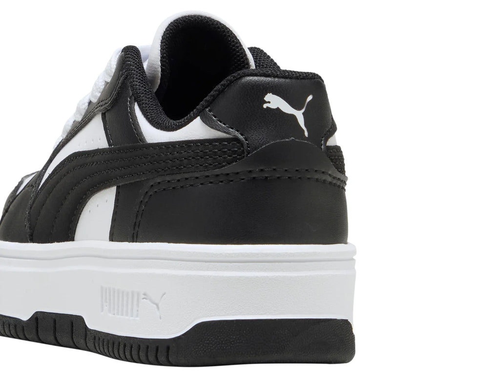 Tenis Puma Rebound Blanco y Negro para Niño