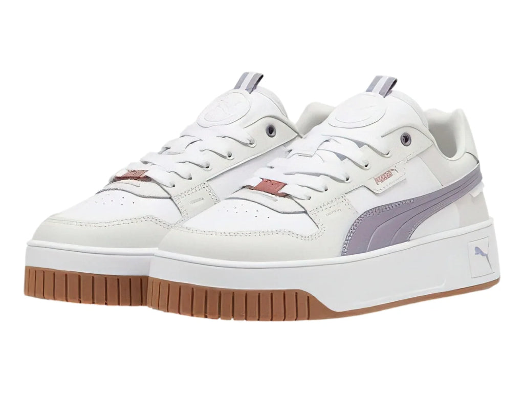 Tenis PUMA Carina Street Lux Blanco y Morado para Mujer