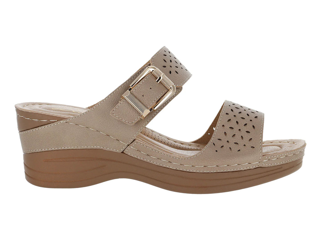 Sandalias Confort Mas Descanso Color Maquillaje para Mujer