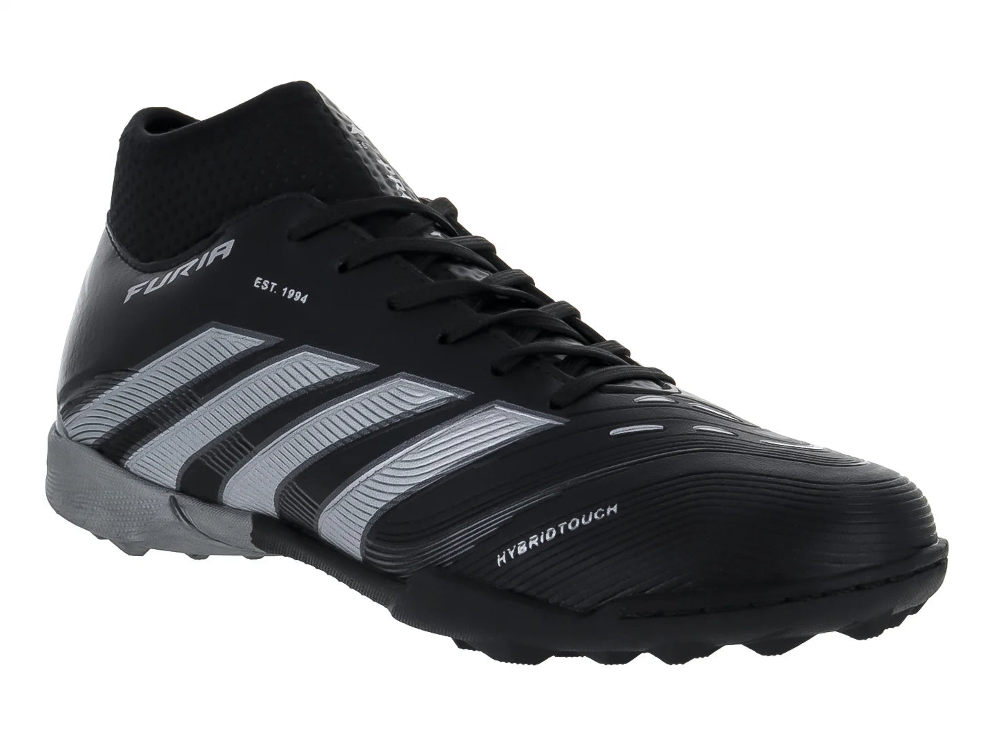 Tenis de Fútbol Furia Negro con Plata para Hombre