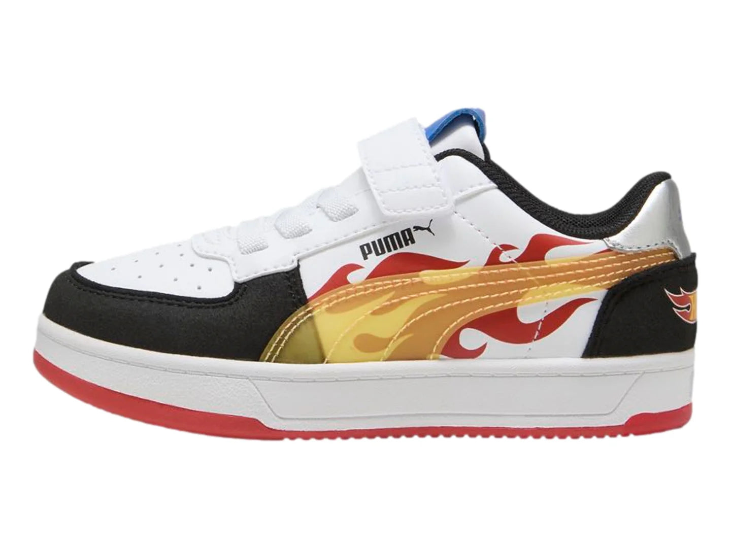 Tenis PUMA Caven 20 Hot Wheels Negro y Rojo para Niño