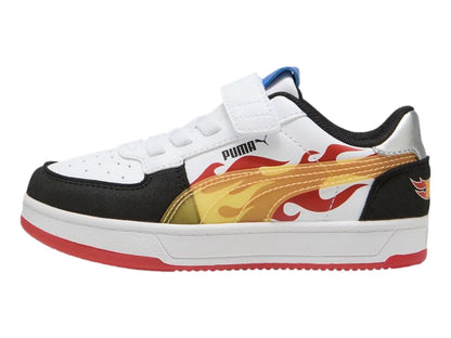 Tenis PUMA Caven 20 Hot Wheels Negro y Rojo para Niño