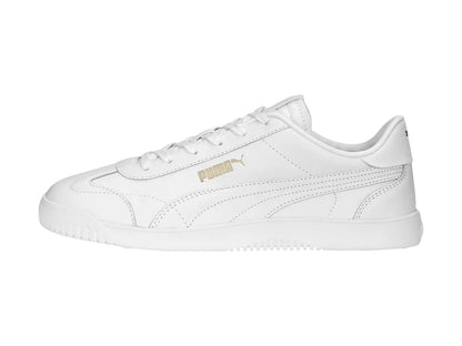 Tenis PUMA Club 5v5 Blanco y Oro para Mujer