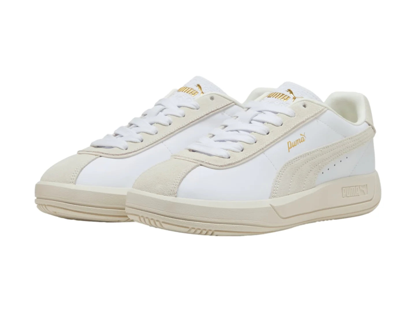 Tenis PUMA Club Klassika Blanco y Oro para Mujer