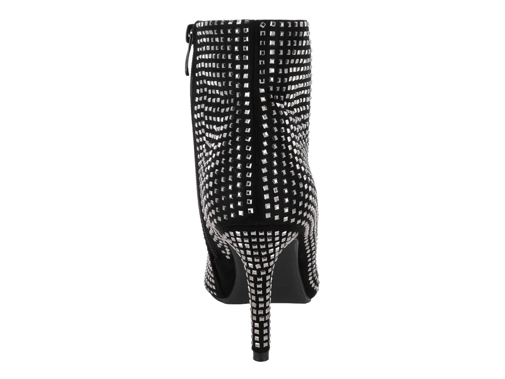 Botines ROZE Negros Brillantes para Mujer
