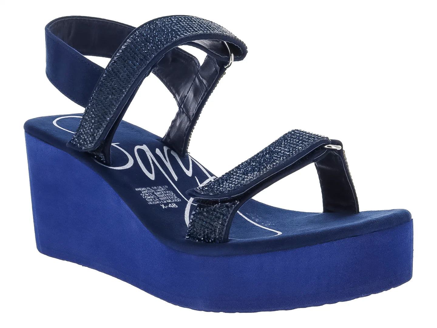 Sandalias Sary Azul Marino para Mujer