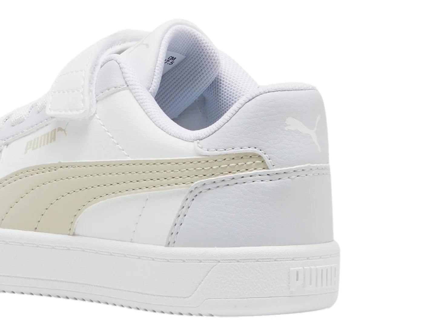 Tenis PUMA Caven 20 Blanco y Beige para Niño