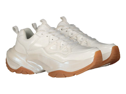 Tenis Charly Chunky Blanco y Camel para Mujer