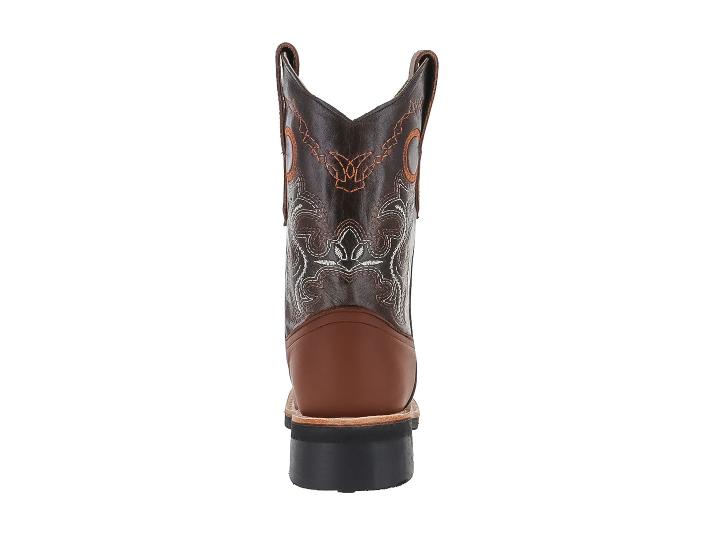 Botas Vaqueras Jinetitos Piel Shedron Naranja para Niño