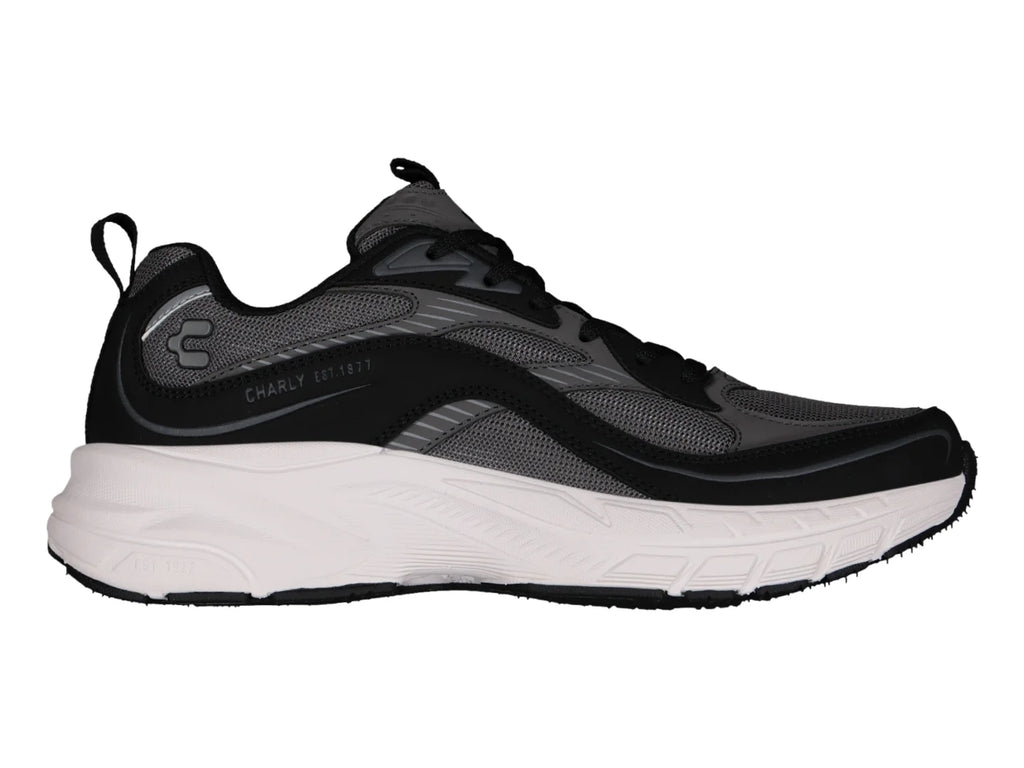 Tenis Charly Fashion Sport Negro y Blanco para Hombre