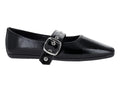 Zapatos Flats Luna Rosa Negro para Mujer