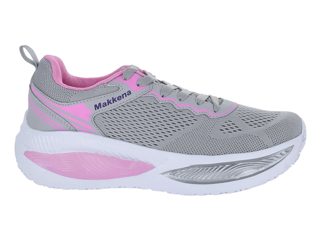 Tenis Makena Gris Rosa para Mujer
