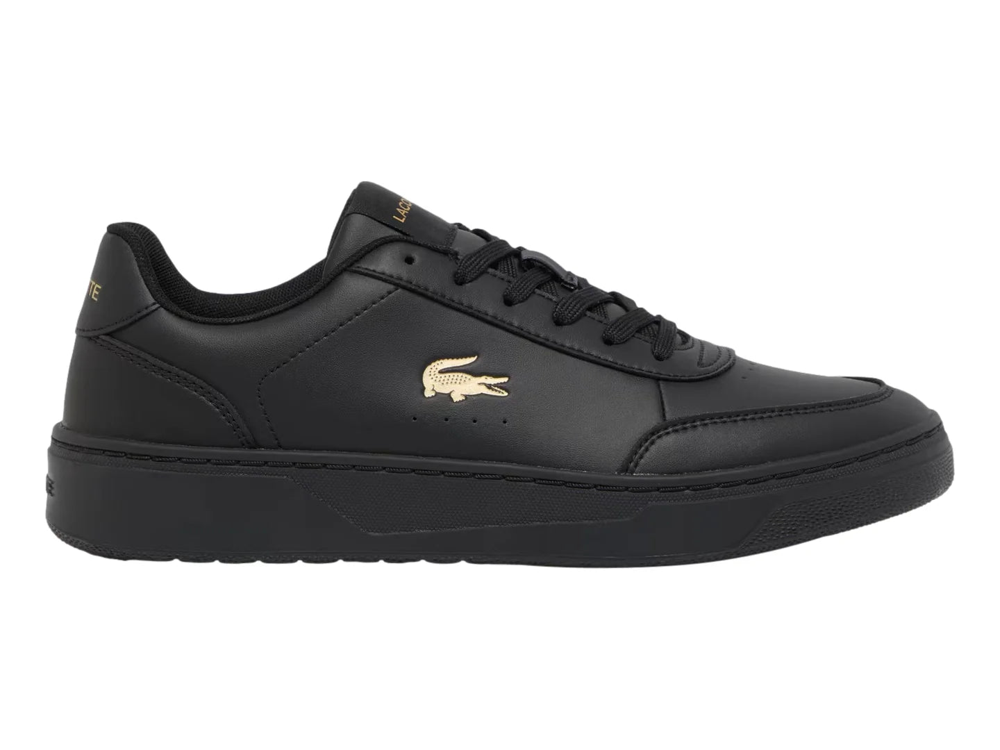 Tenis Lacoste Court Pro Negro y Dorado para Hombre