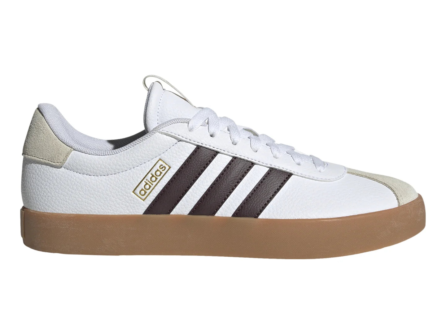Tenis Adidas VL Court 30 Blanco y Café para Hombre