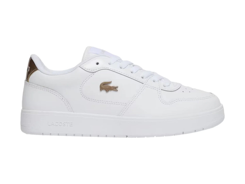 Tenis Lacoste Court Ace Blanco con Bronce para Mujer