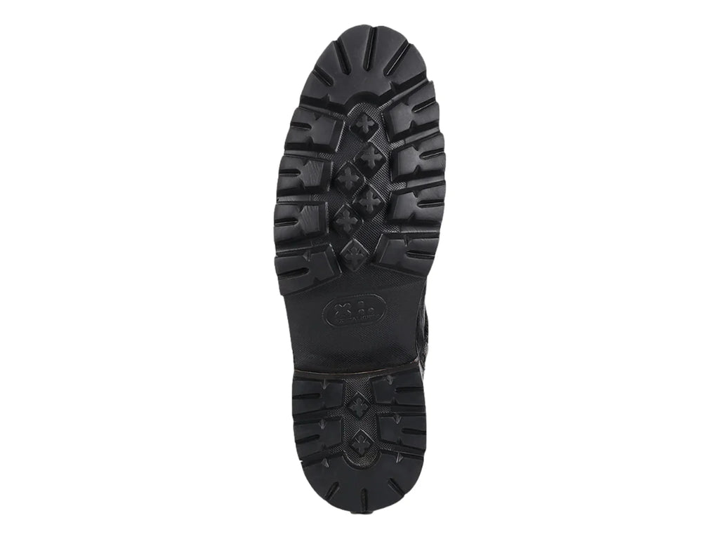 Botas Cuadra de Avestruz Negro para Hombre