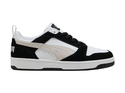 Tenis PUMA Rebound V6 Low SD Negro y Gris para Hombre