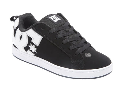 Tenis DC Shoes Court Graffik Negro y Blanco para Niño
