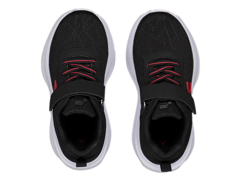 Tenis Charly Road Casual Negro y Blanco para Niña