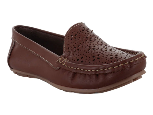 Zapatos Mocasines Driver MELIANA Color Tan para Mujer