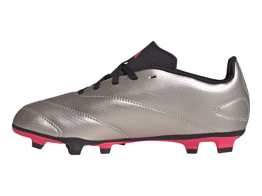 Tenis Adidas Predator Club FXG Plata para Niño