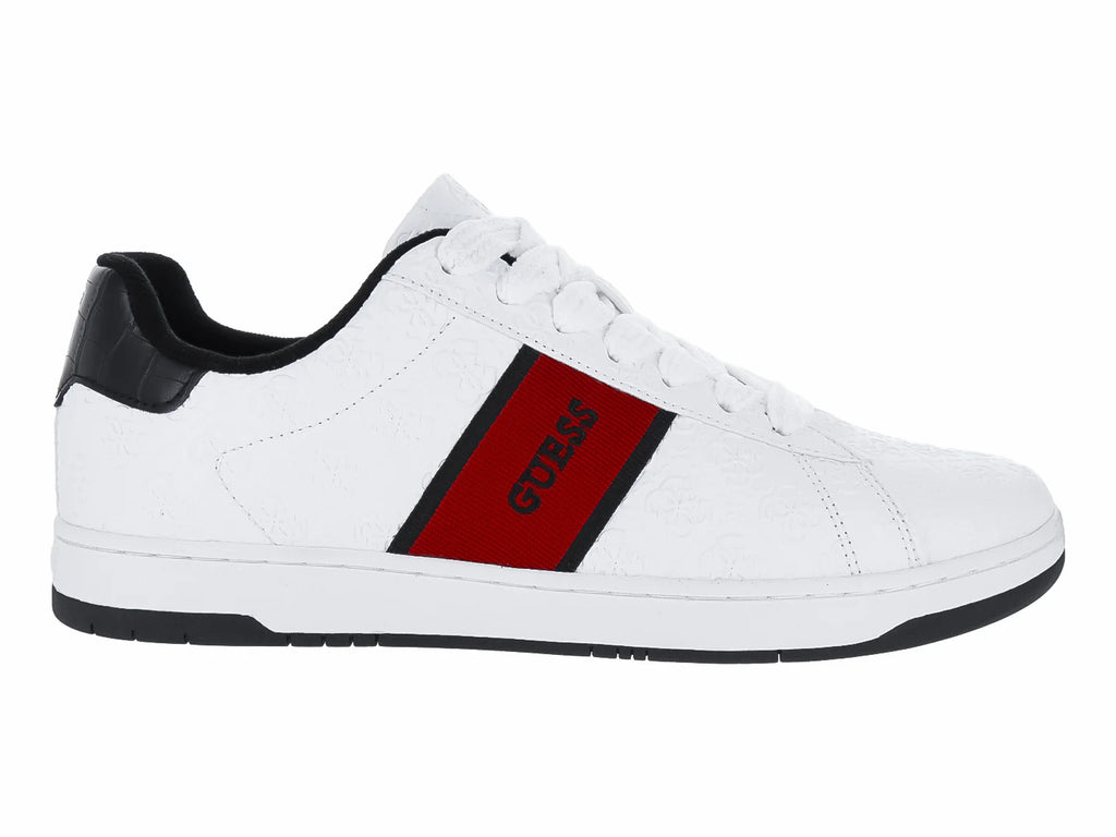 Tenis Guess Blancos con Rojo para Hombre