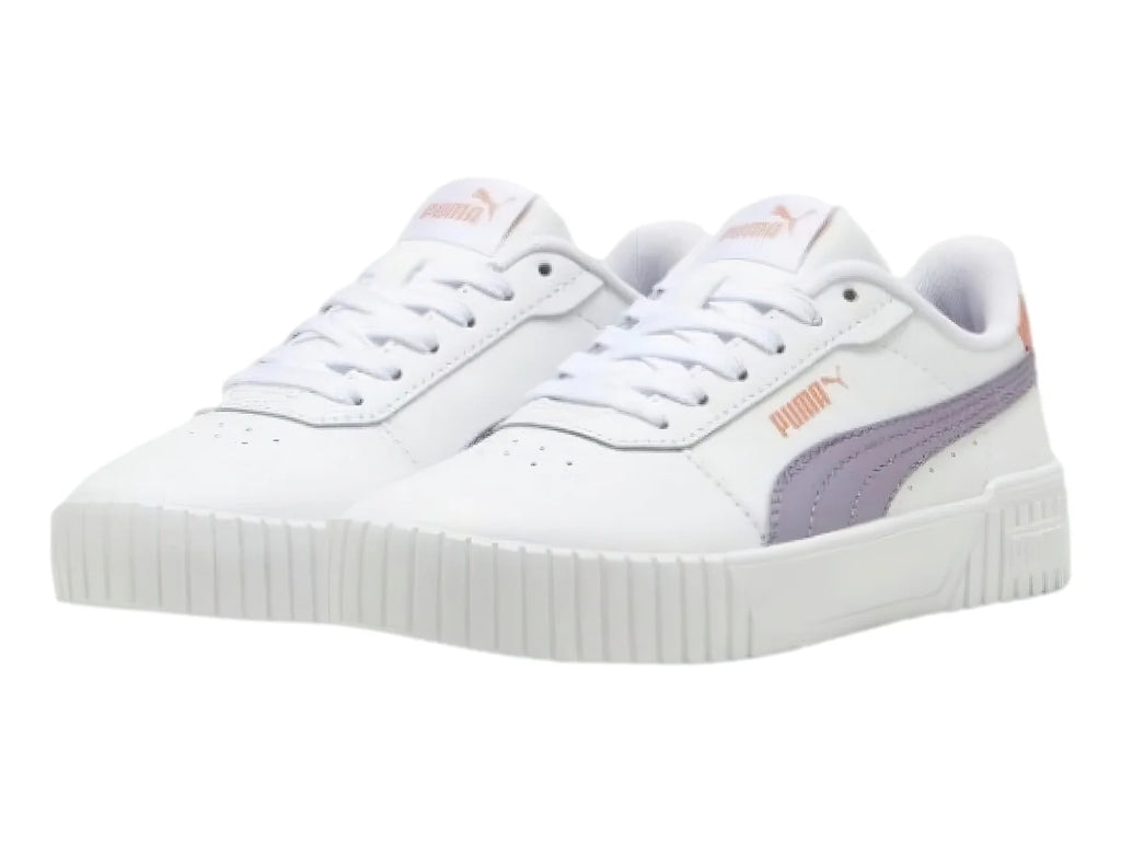 Tenis PUMA Carina 20 Blanco y Morado para Niña