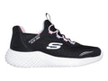 Tenis Skechers Bounder Negro y Blanco para Niña