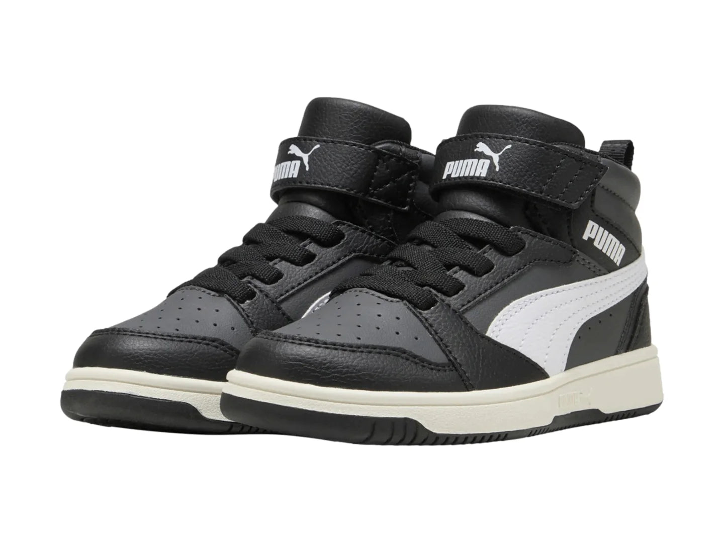 Tenis PUMA Rebound V6 Mid Negro para Niño
