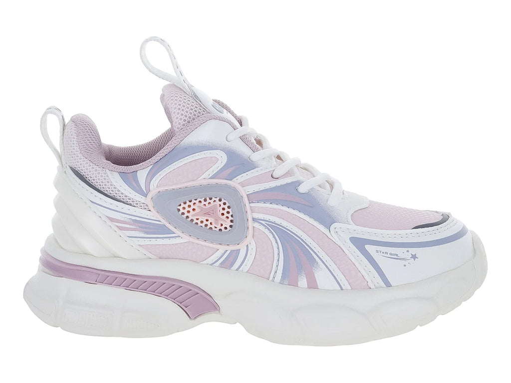 Tenis Clasben Star Blanco Rosa para Niña