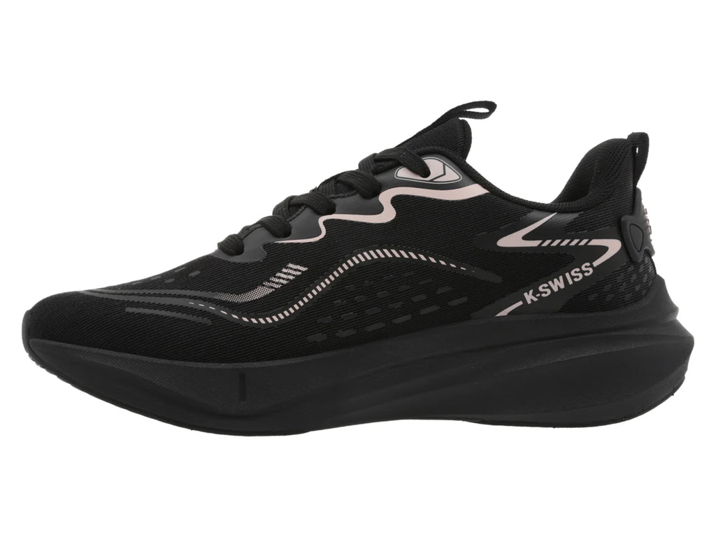 Tenis K SWISS Martinus Negro con Rosa para Mujer